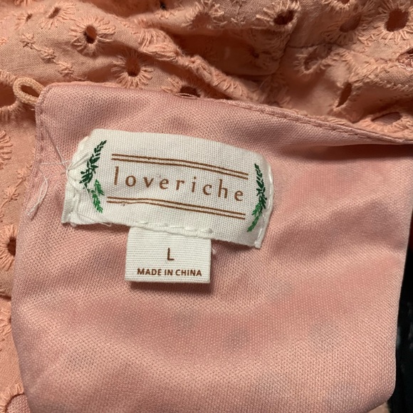 Loveriche Shift Dress Peach color size L - Picture 3 of 7